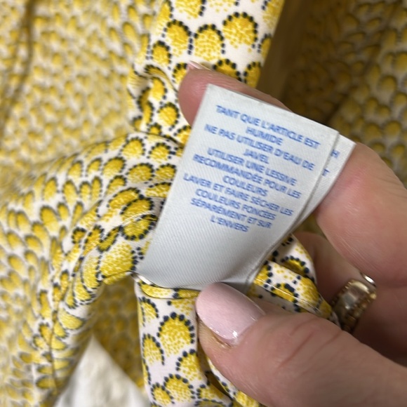 Boden Polly Marigold Yellow Crescent Print Peasant Blouse M/L - Picture 13 of 13